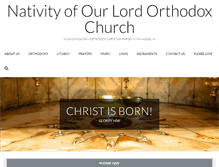 Tablet Screenshot of nativityorthodox.com